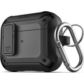 X-Armor for Airpods 3rd Generation Case with Locking Lid | Protective Carrying Pod with Carabiner Keychain (Airpods Gen 3)
